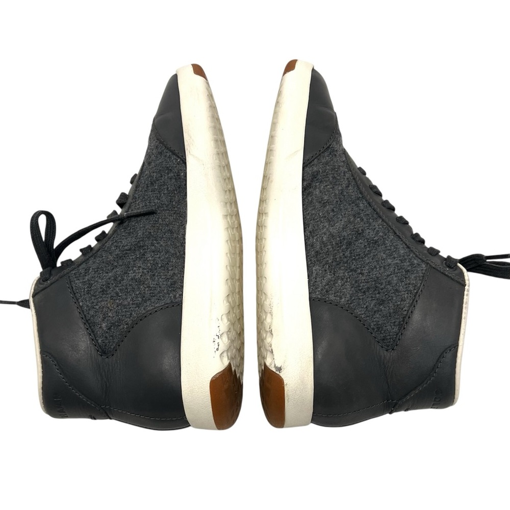 Cole Haan GrandPro Gray Leather & Wool Hi Top Casual Sneakers Women’s 7.5 - Picture 10 of 14